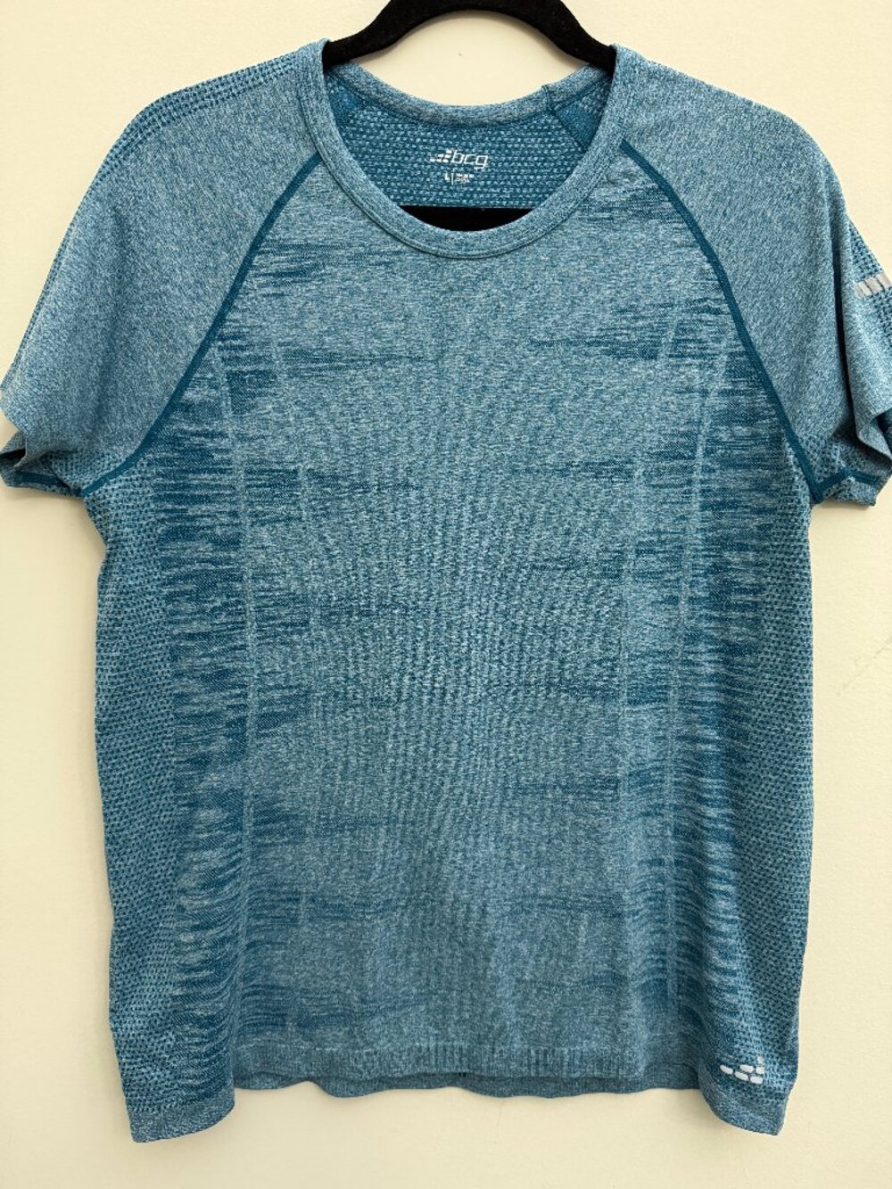 Teal Athletic Workout Gym Short Sleeve Super Soft Shirt - BCG Size Large
